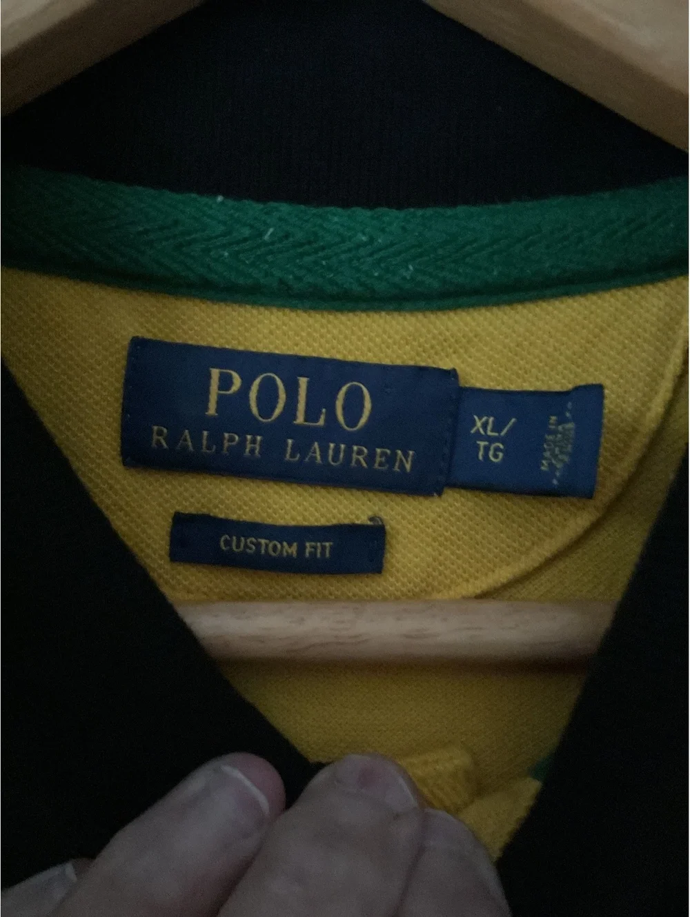 Polo Ralph Lauren Brazil Yellow Polo Shirt Custom Fit XL